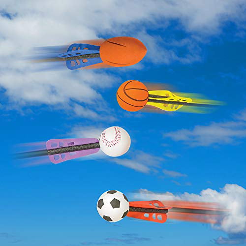 Girls 6 Inch Jet Sports Ball Flying Balls for Birthday Party Favors for Boys Safe Foam Toy for Kids 3 and Above from Playko Beach or Pool Exciting Summer Activity Goodie Bag Filler Set of 12