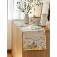 thumbnail image 5 of Table Runner 48 Inches Long for Kitchen Dining, White Daisy Dresser Scarf Farmhouse, Dining Table Decorations for Wedding/Parties, Spring Floral Bees Elegant Pastoral Botanical 13 x 48 In, 5 of 8