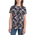 thumbnail image 2 of Honeii Hawaiian Style Print Youth Short Sleeve T-Shirt,Boys Athletic Shirt,Quick Dry Short Sleeve Performance Moisture Wicking T Shirt, 2 of 6