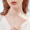 thumbnail image 4 of Rose Flower Urn Necklace for Ashes with Birthstone Stainless Steel Cremation Jewelry for Ashes Heart Keepsake Memorial Locket Jewelry, 4 of 7