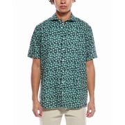 Eton mens Kiwi Linen Shirt, 44, Green