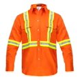 thumbnail image 1 of Flame Resistant High Visibility Hi Vis FR Shirt - 100% C - 7 oz, 1 of 3
