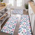 thumbnail image 2 of Pioneer Flower Floral Print Pattern Kitchen Rugs Sets Of 3,Kitchen Runner Rugs Non Skid Washable,Decorative Kitchen Floor Mats for Kitchen,Sink,Laundry,17"x30"+ 17"x47" + 17"x59", 2 of 6