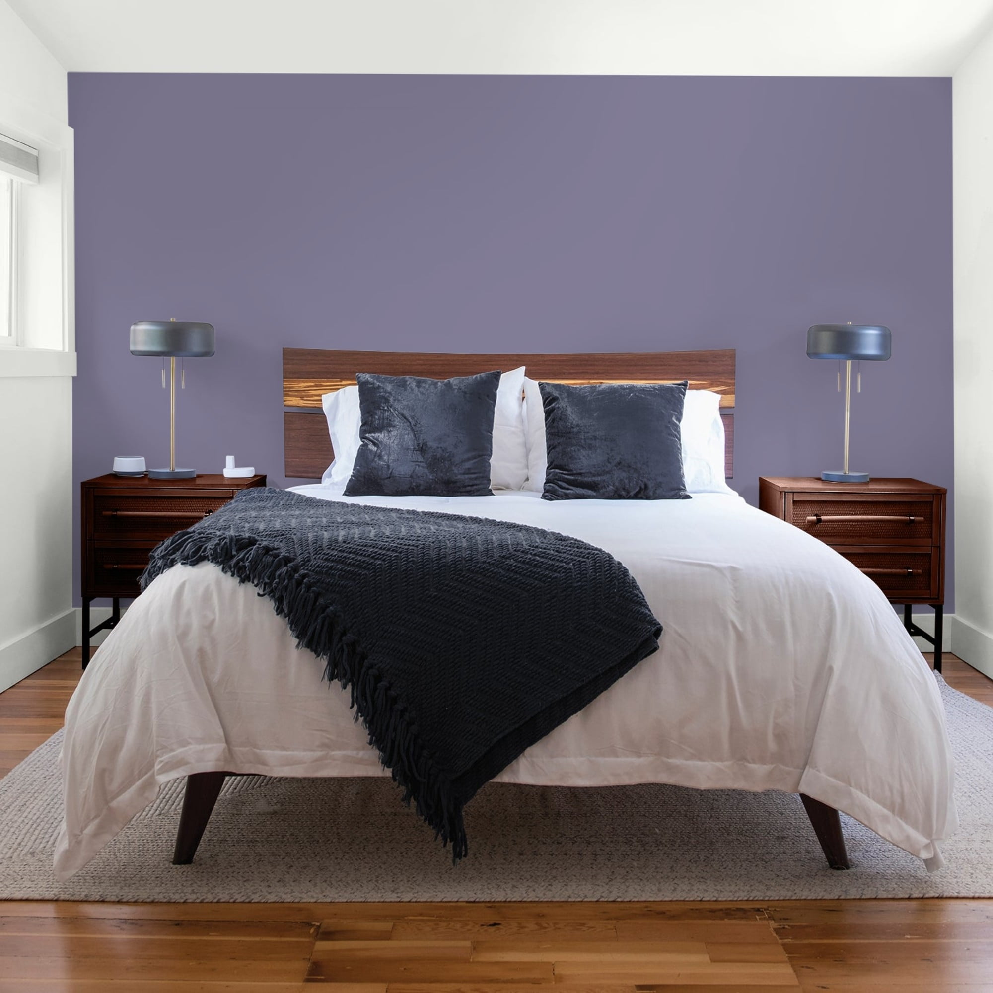 Glidden Spred Plum Shade / Purple, Flat Interior Paint with Primer, 1 Gallon