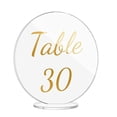 thumbnail image 2 of Clear Acrylic Place Cards with Stands (Set of 5) - Stylish Table Markers for Weddings and Celebrations, 2 of 7