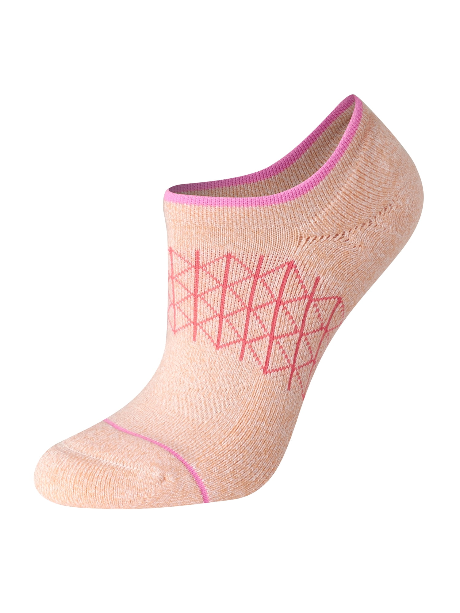 Hanes Women's Super No Show Socks with Gripper, Absolute Comfort, 4-Pack, Size 5-9