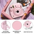 thumbnail image 5 of Caiyoule Mini 12 Case for Fuji Instax PU Leather Carrying Bag with 64 Pocket Mini Photo Album，Pink, 5 of 6