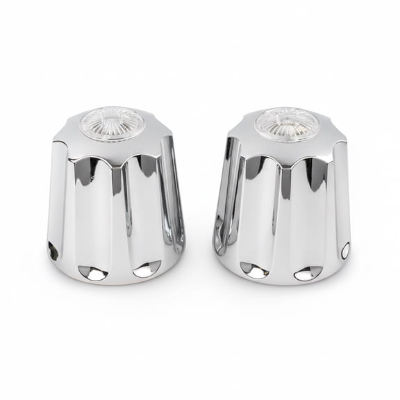 Canopy Style Tub & Shower Handle Set, Chrome Plated, Short Broach 16-Spline, Screws Included