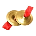 thumbnail image 3 of 2 mini platillos de mano, material didáctico, sonido brillante, suministros versátiles para fiestas, instrumento de percusión, platillos de cobre para 15 centímetros, 3 of 8