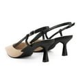 thumbnail image 3 of JENN ARDOR Slingback Kitten Low Heel Closed Pointed Toe Dress Pumps for Women, 3 of 5