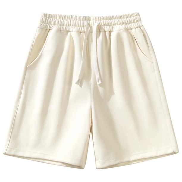 Mens Casual Shorts Loose Workwear Shorts Pantalones Deportivos Al Aire Libre de Verano de Algodón, Medio Pantalones Cortos para el Uso Casual Diario