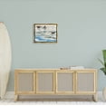 thumbnail image 2 of Stupell Industries Rockhampton Sandpipers Ocean Waves Painting Metallic Gold Floating Framed Canvas Print Wall Art, Design by Paul Brent, 2 of 8