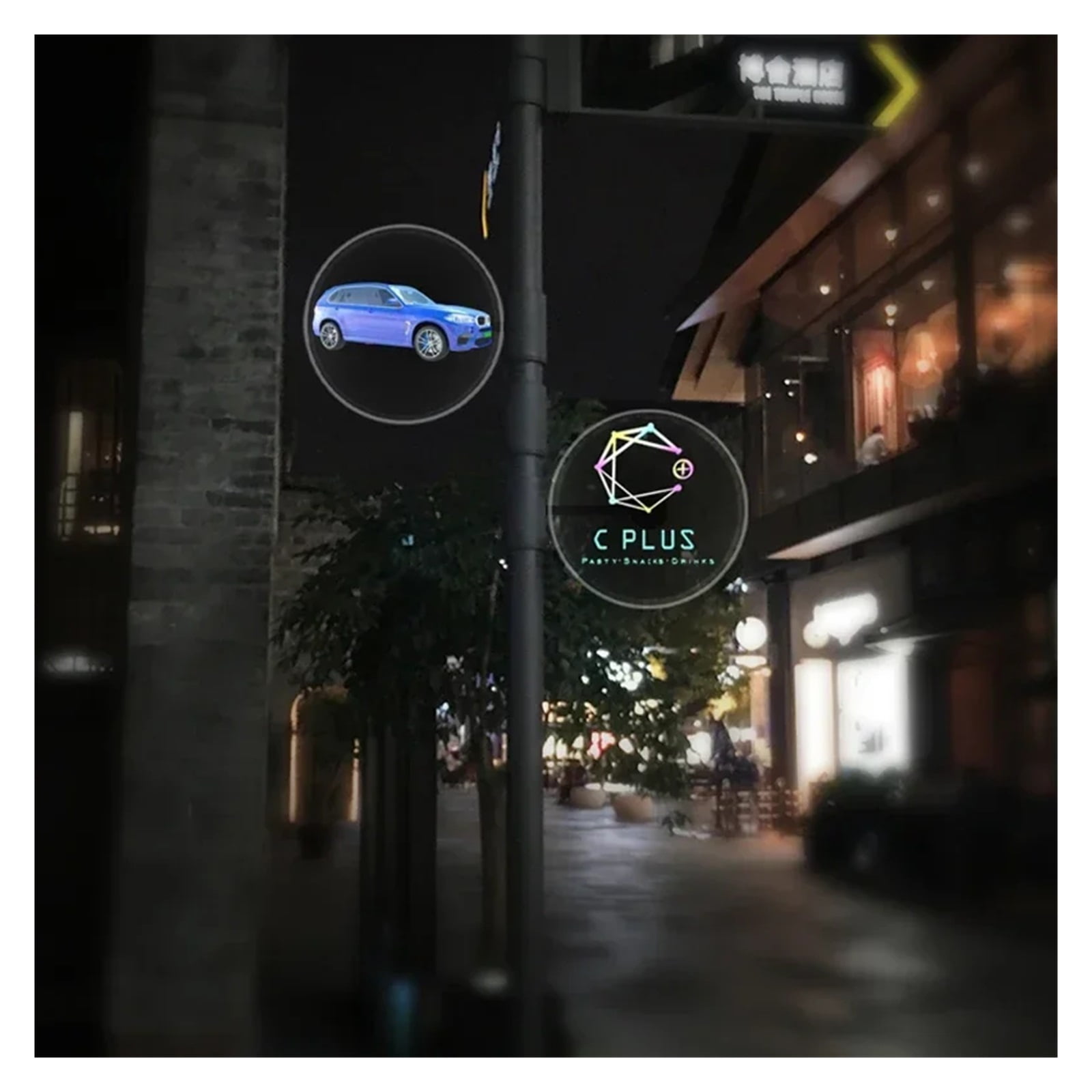 Holographic Fan, 3D Rotary Projection Holographic Advertising Machine Fan Type Naked Eye 42/50/56/65/100cm Special Protective Cover ,Creating Good Attraction