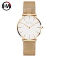 thumbnail image 1 of Movimiento de cuarzo japonés de alta calidad 36mm Hannah Martin mujeres malla de acero inoxidable oro rosa impermeable señoras reloj Dropshipping Tan Jianjun unisex, 1 of 2