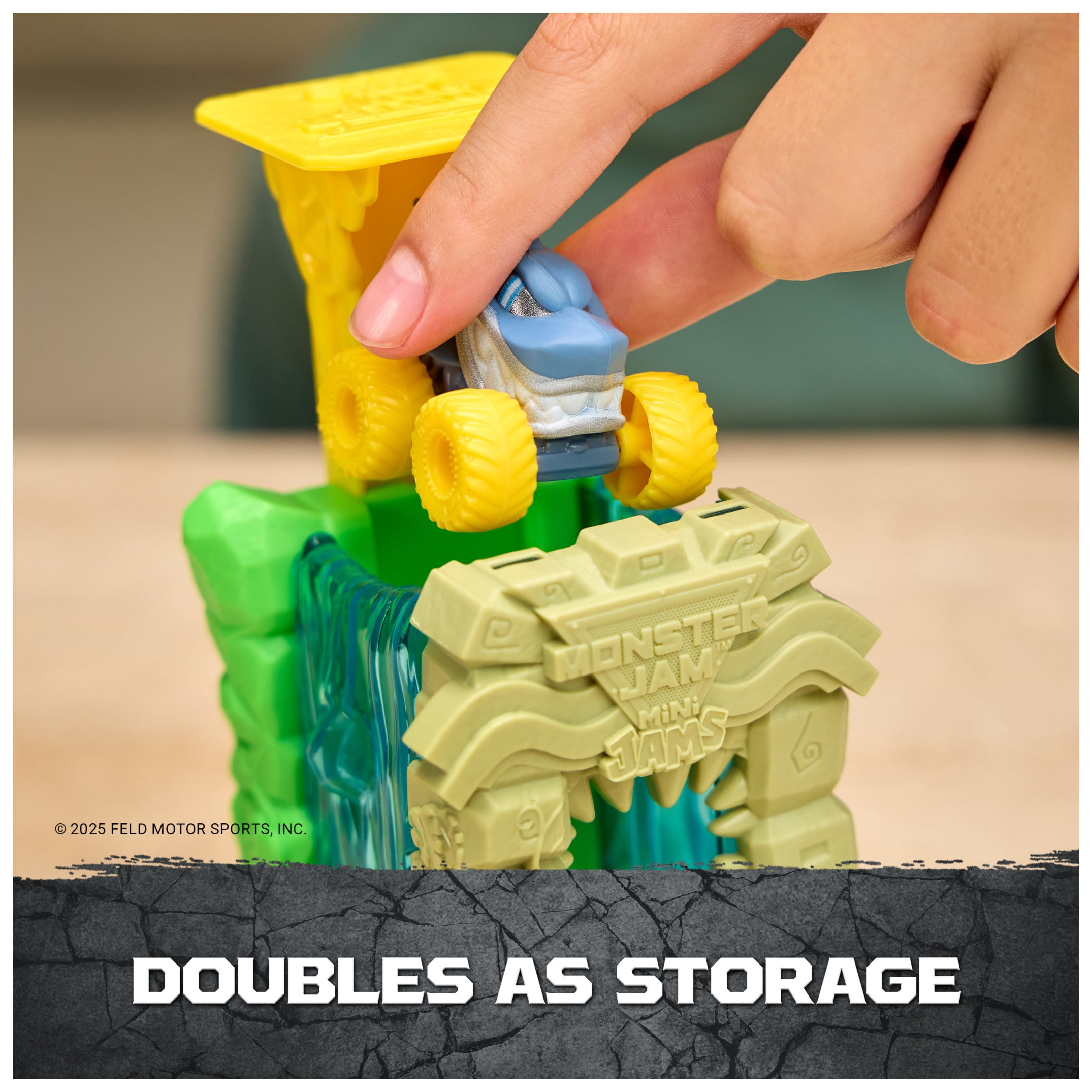 Monster Jam Mini Jams, Megalodon Jungle Blaster Launcher Playset