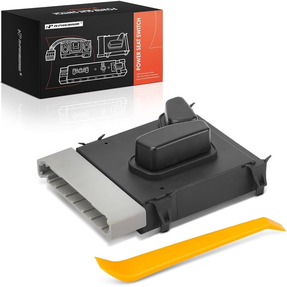 A-Premium 4 Blades Power Seat Adjuster Switch Compatible with Ram 1500, 2500, 3500 & Dodge Grand Caravan, Charger, Durango, Magnum & Jeep Grand Cherokee, Commander & Chrysler Town & Country, 300