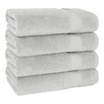 thumbnail image 4 of Cotton Paradise 100% Cotton 4 Piece Turkish Bath Towel Set, Soft Plush Towels Clearance Bathroom Set, Silver Gray, 4 of 7