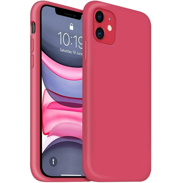 OuXul iPhone 11 Case,iPhone 11 Liquid Silicone Gel Rubber Phone  Case,Compatible with iPhone 11 Case Cover 6.1 Inch Full Body Slim Soft  Microfiber