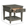 thumbnail image 2 of Intercon Furniture Foundry 24" Transitional Wood Veneer End Table in Pewter, 2 of 4