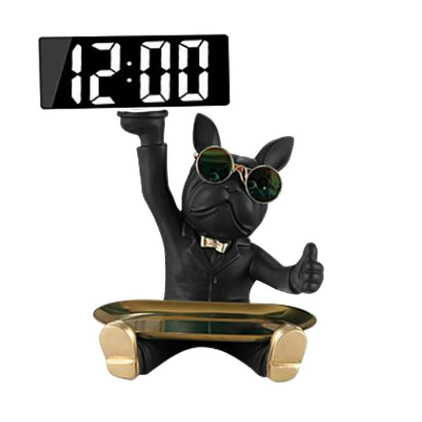 Bandeja de almacenamiento de esculturas de animales, estatuas, exhibición de joyas, decoración de escritorio, figuras para negro