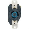 Leviton 20A 250V Black Industrial Grade L6-20R Locking Outlet Receptacle