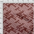 thumbnail image 3 of oneOone Cotton Cambric Maroon Fabric Geometric Dress Material Fabric Print Fabric By The Yard 56 Inch Wide, 3 of 4