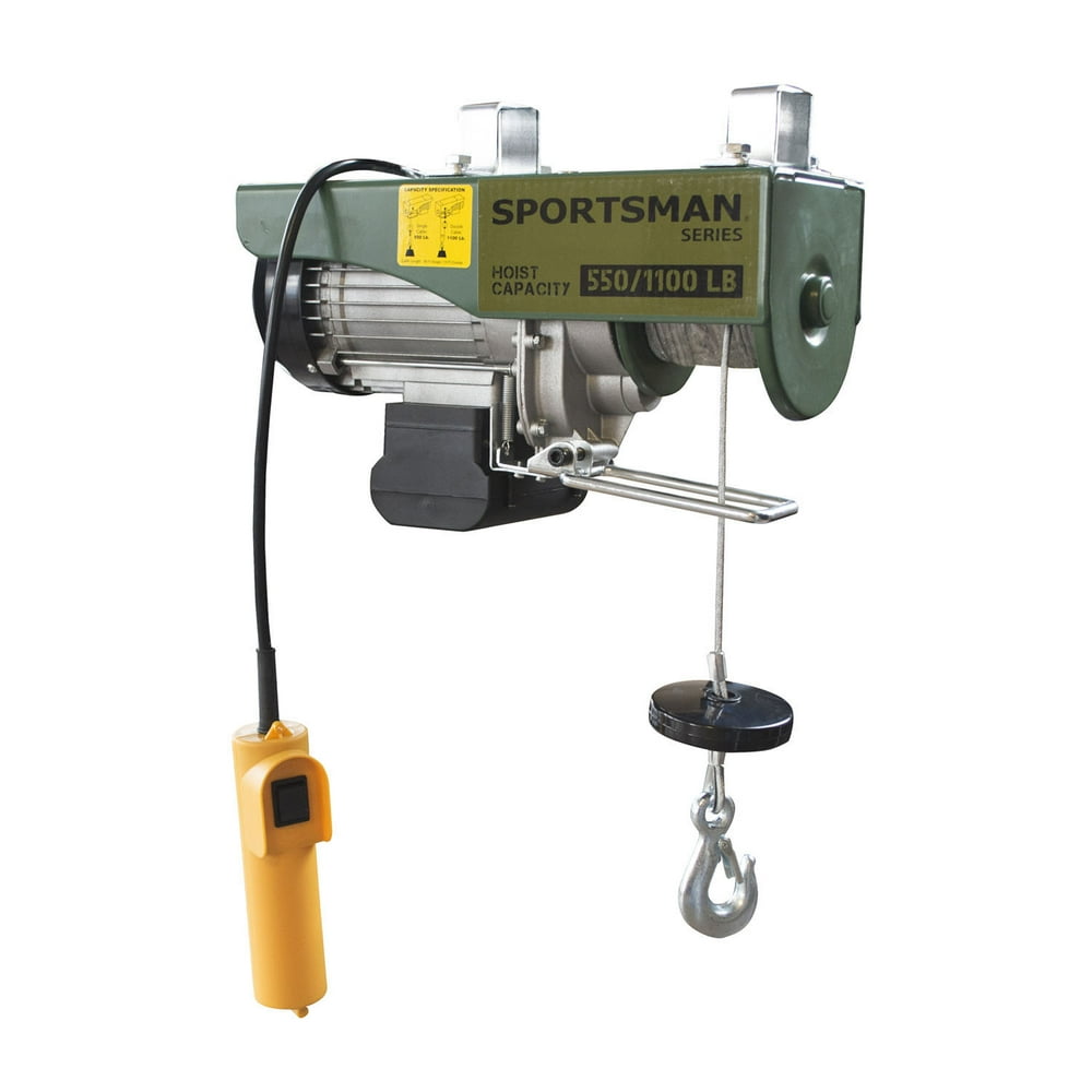 Offex 1/2 Ton Capacity Electric Chain Hoist with Mounting Bracket Green