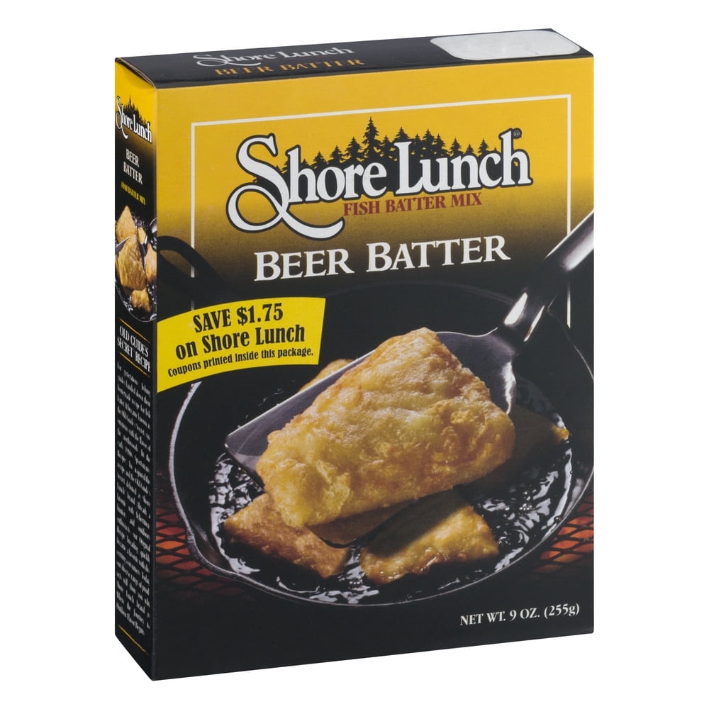 Shore Lunch Beer Batter Batter Mix, 9 oz, for Crispy Fried Fish, Chicken, and Vegetables