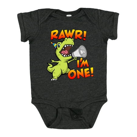 

Inktastic Rawr I m One Dinosaur Gift Baby Boy or Baby Girl Bodysuit
