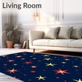 thumbnail image 2 of ODIKA 6'x9' Machine Washable Non-Slip Area Rug, Magical Starlight Enchanted Evening Throw High Traffic Rug, Blue, 611319, 2 of 7