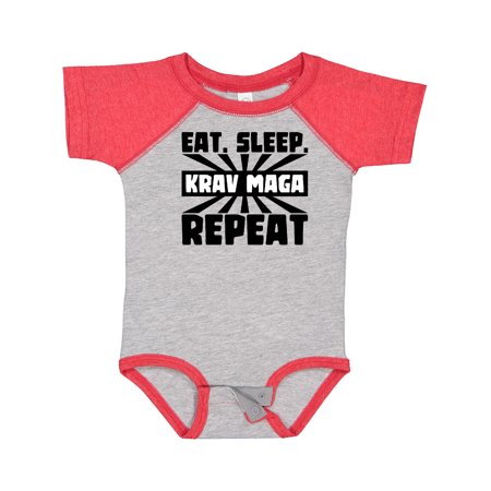 

Inktastic Eat Sleep Krav Maga Repeat Gift Baby Boy or Baby Girl Bodysuit