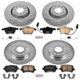 thumbnail image 3 of PowerStop Front and Rear Z23 Evolution Sport Carbon-Fiber Ceramic Brake Pad and Drilled & Slotted Rotor Kit Fits: AUDI Select Models K4065, 3 of 10