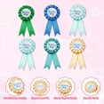 thumbnail image 3 of Uxcell Birthday Ribbon Pin, 5.9 x 2.8" Award Ribbon Fabric Birthday Boy Pin for Party Adults Women Party Decorations Celebration Accessory Gift, Gold, 3 of 6