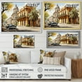 thumbnail image 4 of Designart "Yellow Cuban Architecture" Architecture Floater Framed Canvas Art Print, 4 of 7