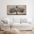 thumbnail image 3 of TOARTi Tree of Life Framed Canvas Wall Art Abstract Bird with Colorful Leaves Painting Nature Big Tree Decor for Living Room Bedroom Office 20x40 Inch, 3 of 11