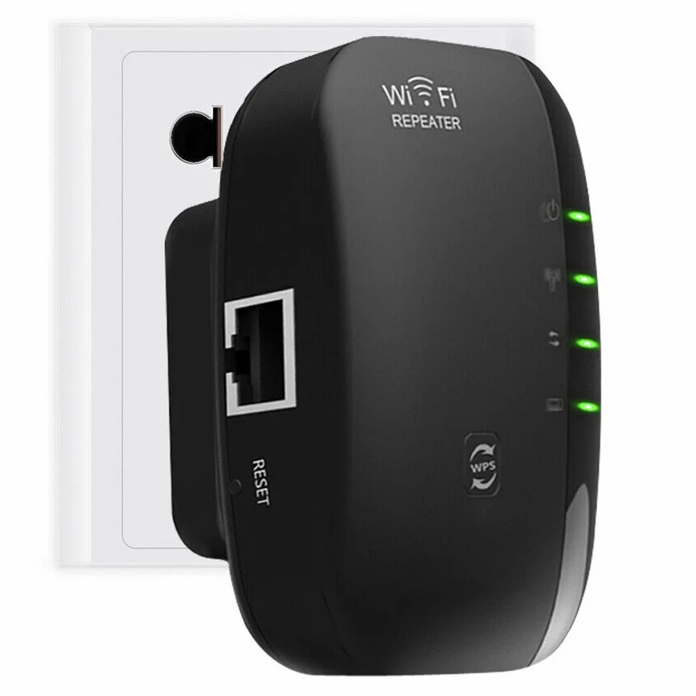 Rongsi WiFi Extender Signal Booster Up to 3000 sq.ft and 30 Devices, WiFi Range Extender, Wireless Internet Repeater, Long Range Amplifier with Ethernet Port, Access Point, 1-Key Setup