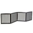 YTBW Wooden Freestanding Pet Gate 24"4 Panels Dog Crate Fence Barrier