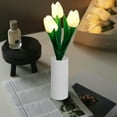 thumbnail image 6 of Yooshoverk Tulips Lamp Lights , Desk Lamp Led Simulation Tulips Night With Vase,Table Lamp Ornaments For Home Living Room Desktop Decor For Home Decor White 12.2X5.51X4.53In, 6 of 6