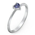 thumbnail image 3 of Heart Birthstone Ring - Blue Sapphire (September), 3 of 6