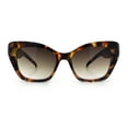 thumbnail image 5 of Womens Oversized Cat Eye Designer Fashion Luxury Sunglasses Tortoise - Brown, 5 of 8