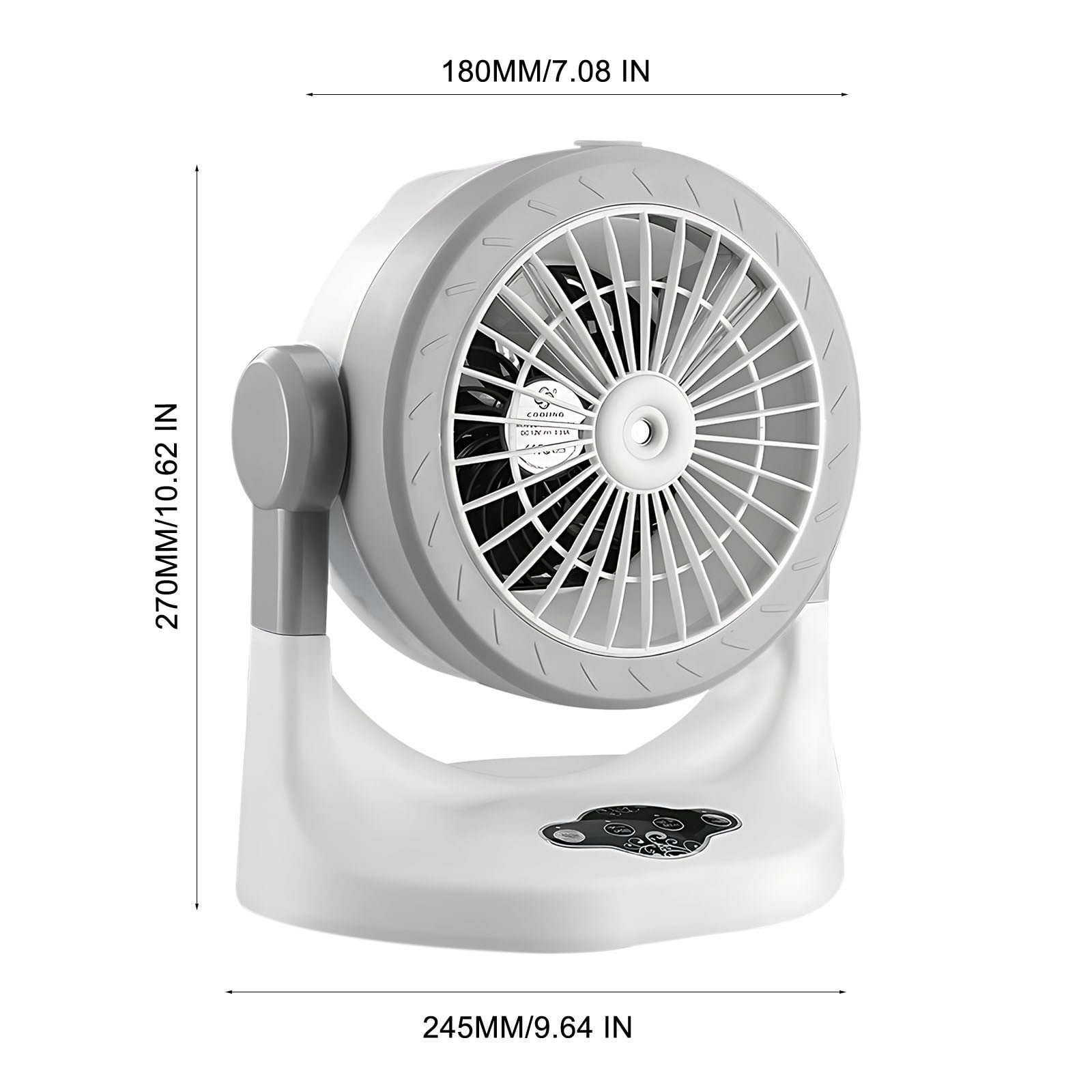 BUERCWS Mini Desk Cooler - Hydro-Chill System Cools Hot Air Fast, Compact Design Fits Nightstand or Table for Instant Comfort