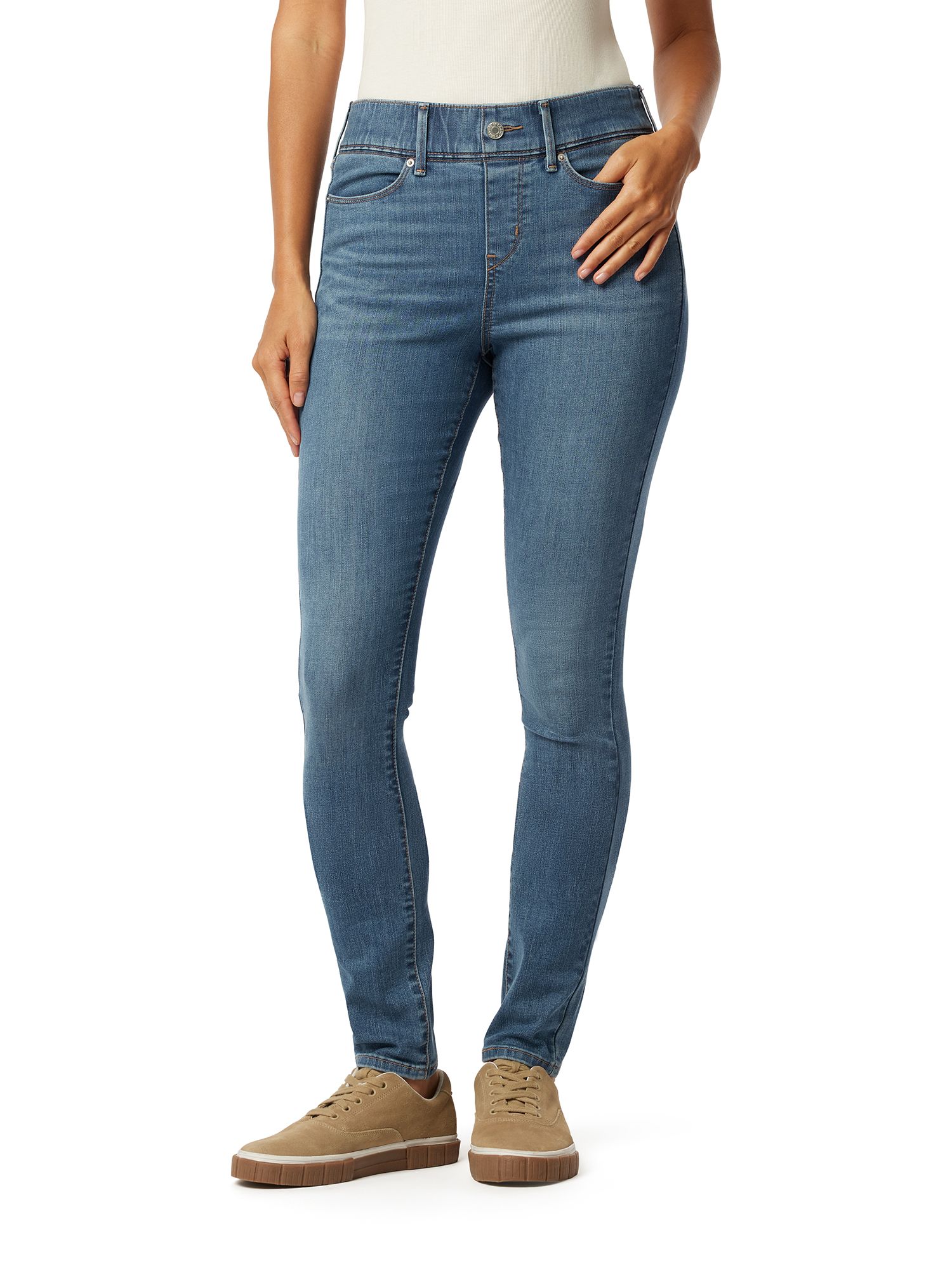 Levi Strauss Signature Women's Shaping Pull-On Skinny Jeans