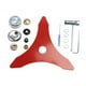 thumbnail image 2 of Cuchillas desbrozadoras de 3 dientes, cuchillas desbrozadoras, accesorios universales engrosados, piezas resistentes para cortacésped, repuestos para césped 15 piezas, 2 of 8