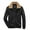 Black, variant on Jackets for Men,Mens Winter Coats Casual Solid Plus Velvet Thickening Zipper Long Sleeve Turndown Jacket Coats Warm Ski Windbreaker Outerwear