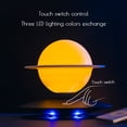 thumbnail image 3 of 3D Printed Floating Saturn Planet Lamp Magnetic Levitation Rotating LED Night Light Stylish Home Office Decor Aesthetic Creative Tech Present for Holiday Birthday Anniversary Gifts, 3 of 10