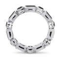 thumbnail image 4 of Diamond-Capitals 5.00 Carat Beautiful Emerald Cut Black Onyx Gemstone Eternity Band for Birthday Gift 18K White Gold Size 10, 4 of 8