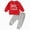 outfits001-Grey, variant on NOLDARES Baby Toddler Boys Outfits Set 2Pcs Long Sleeve Cute Print Graphic Round Neck Sweatshirt Top Sweatpants Casual Fall Winter Clothes Size:0-6 M,Grey