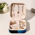 thumbnail image 6 of Toucan Travel Portable Jewelry Box - Square Organizer Box with Bracelet Holder, Earring Organizer – Store Rings, Earrings, Necklaces, Bracelets, and More! Suitable for Girls and Women, 6 of 6