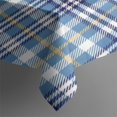 thumbnail image 3 of Blue White and Yellow Checkered Pattern Rectangle Tablecloth 60"x84",Waterproof Polyester Rectangle Table Cloth, Wipeable Spillproof Polyester Tablecloth for Dining, Camping, Indoor and Outdoor, 3 of 5