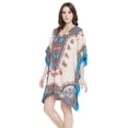 thumbnail image 6 of Women Plus Size Short Tunic Dress for Women Casual Polyester Short Caftan Dress Ladies Kimono Beach Cover-Ups Kaftan Online By Oussum, 6 of 7